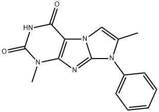 1,7-Dimethyl-8-phenyl-1H-imidazo(2,1-f)purine-2,4(3H,8H)-dione