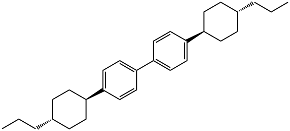 1,1′-Biphenyl, 4,4′-bis(trans-4-propylcyclohexyl)- Structural