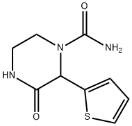 1-Piperazinecarboxamide, 3-oxo-2-(2-thienyl)-