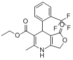 Furo(3,4-b)pyridine-3-carboxylic acid, 1,4,5,7-tetrahydro-2-methyl-5-o xo-4-(2-(trifluoromethyl)phenyl)-, ethyl ester