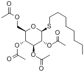 Octyl2,3,4,6-tetra-O-acetyl-b-D-thioglucopyranoside Structural