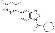 1H-Benzotriazole, 1-(cyclohexylcarbonyl)-5-(1,4,5,6-tetrahydro-4-methy l-6-oxo-3-pyridazinyl)-