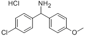 1-(4-CHLOROPHENYL)-1-(4-METHOXYPHENYL)METHYLAMINE HYDROCHLORIDE
 Structural