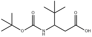 3-N-BOC-AMINO-4,4-DIMETHYL PENTANOIC ACID Structural