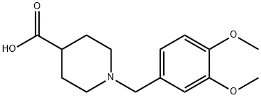 1-(3,4-DIMETHOXY-BENZYL)-PIPERIDINE-4-CARBOXYLIC ACID Structural