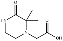 (2,2-DIMETHYL-3-OXO-PIPERAZIN-1-YL)-ACETIC ACID Structural