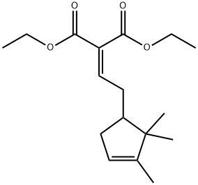 diethyl [2-(2,2,3-trimethyl-3-cyclopenten-1-yl)ethylidene]malonate Structural