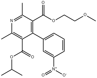 NIMODIPINE RELATED COMPOUND A (50 MG) (2-METHOXYETHYL  1-METHYLETHYL 2,6-DIMETHYL-4-(3-NITROPHENYL)PYRIDINE-3,5-DICARBOXYLATE) Structural