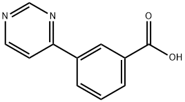 3-(5-Aminopyrimidin-4-yl)benzoic acid Structural