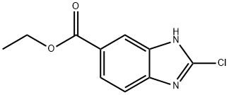 2-CHLORO-3H-BENZIMIDAZOLE-5-CARBOXYLIC ACID ETHYL ESTER Structural