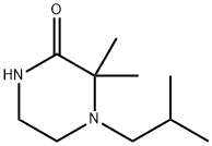 Piperazinone, 3,3-dimethyl-4-(2-methylpropyl)- (9CI) Structural