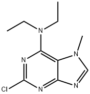 2-Chloro-N6,N6-diethyl-7-methyl-adenine Structural