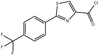 2-[4-(TRIFLUOROMETHYL)PHENYL]-1,3-THIAZOLE-4-CARBONYL CHLORIDE Structural