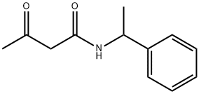 3-oxo-N-(1-phenylethyl)butanamide Structural