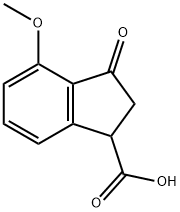 2,3-DIHYDRO-4-METHOXY-3-OXO-1H-INDENE-1-CARBOXYLIC ACID Structural