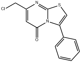 7-CHLOROMETHYL-3-PHENYL-THIAZOLO[3,2-A]PYRIMIDIN-5-ONE Structural