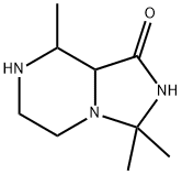 Imidazo[1,5-a]pyrazin-1(5H)-one, hexahydro-3,3,8-trimethyl- (9CI) Structural
