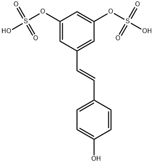 trans Resveratrol-3,5-disulfate Structural