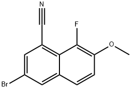 3-BROMO-8-FLUORO-7-METHOXY-1-NAPHTHONITRILE