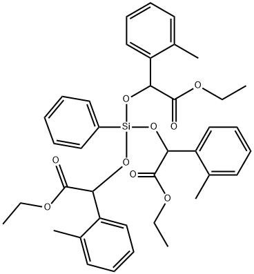 3,5,8-Trioxa-4-siladecanoic acid, 2,6-bis(2-methylphenyl)-4-(2-ethoxy- 1-(2-methylphenyl)-2-oxoethoxy)-7-oxo-4-phenyl-, ethyl ester