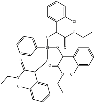 3,5,8-Trioxa-4-siladecanoic acid, 2,6-bis(2-chlorophenyl)-4-(1-(2-chlo rophenyl)-2-ethoxy-2-oxoethoxy)-7-oxo-4-phenyl-, ethyl ester