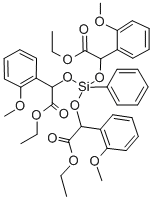 3,5,8-Trioxa-4-siladecanoic acid, 2,6-bis(2-methoxyphenyl)-4-(2-ethoxy -1-(2-methoxyphenyl)-2-oxoethoxy)-7-oxo-4-phenyl-, ethyl ester