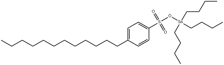 tributyl[[(p-dodecylphenyl)sulphonyl]oxy]stannane Structural