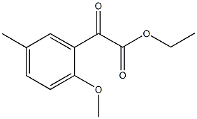 ETHYL 2-METHOXY-5-METHYLBENZOYLFORMATE Structural