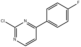 2-Chloro-4-(4-fluoro-phenyl)-pyrimidine Structural