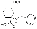 1-BENZYLAMINO-CYCLOHEXANECARBOXYLIC ACID HYDROCHLORIDE Structural