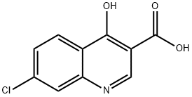 7-CHLORO-4-HYDROXY QUINOLINE-3-CARBOXYLIC ACID Structural