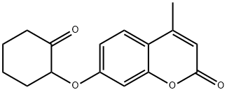 4-METHYL-7-(2-OXO-CYCLOHEXYLOXY)-CHROMEN-2-ONE Structural