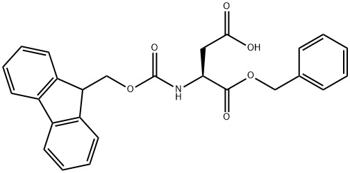 Fmoc-L-Aspartic acid-1-benzyl ester Structural