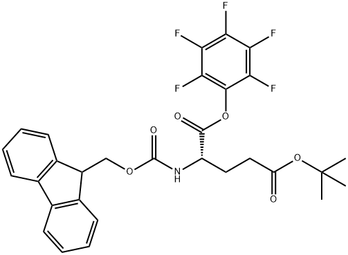 FMOC-GLU(OTBU)-OPFP Structural