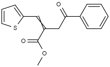methyl (Z)-2-(2-oxo-2-phenylethyl)-3-(2-thienyl)-2-propenoate Structural