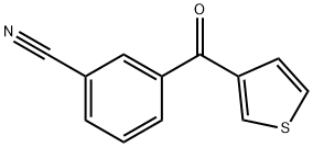 3-(3-CYANOBENZOYL)THIOPHENE Structural