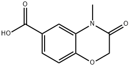 4-METHYL-3-OXO-3,4-DIHYDRO-2H-1,4-BENZOXAZINE-6-CARBOXYLIC ACID Structural