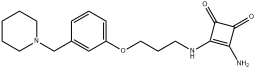 3-Amino-4-[3-(3-piperidinomethylphenoxy)propylamino]-3-cyclobutene-1,2-dione