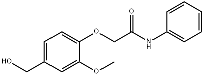 2-(4-HYDROXYMETHYL-2-METHOXY-PHENOXY)-N-PHENYL-ACETAMIDE Structural