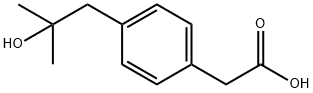 Benzeneacetic acid, 4-(2-hydroxy-2-methylpropyl)- (9CI) Structural