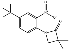 3,3-Dimethyl-1-[2-nitro-4-(trifluoromethyl)phenyl]azetidin-2-one