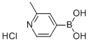 2-METHYL-4-PYRIDINEBORIC ACID HCL Structural