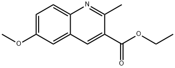 6-METHOXY-2-METHYLQUINOLINE-3-CARBOXYLIC ACID ETHYL ESTER Structural