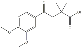 4-(3,4-DIMETHOXYPHENYL)-2,2-DIMETHYL-4-OXOBUTYRIC ACID Structural