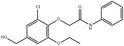 2-[2-CHLORO-6-ETHOXY-4-(HYDROXYMETHYL)PHENOXY]-N-PHENYL-ACETAMIDE Structural