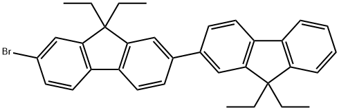 7-Bromo-9,9,9',9'-tetraethyl-2,2'-bifluorene Structural