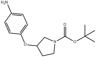 3-(4-AMINO-PHENOXY)-PYRROLIDINE-1-CARBOXYLIC ACID TERT-BUTYL ESTER Structural