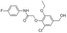 2-[2-CHLORO-6-ETHOXY-4-(HYDROXYMETHYL)PHENOXY]-N-(4-FLUOROPHENYL)-ACETAMIDE Structural