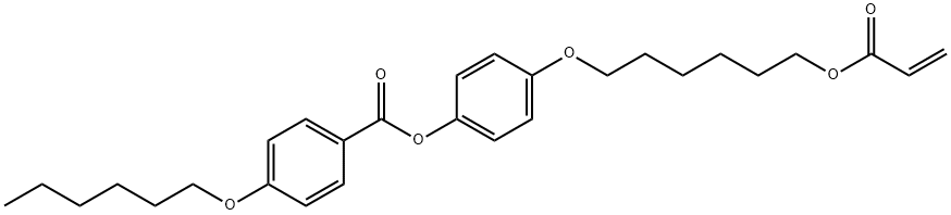 4-(6-ACRYLOXY-HEX-1-YL-OXY)PHENYL 4-(HEXYLOXY)BENZOATE Structural