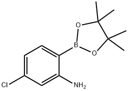 2-AMINO-4-CHLOROPHENYL BORONIC ACID PINACOL ESTER Structural